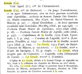 Capture d’écran LA GRESLE